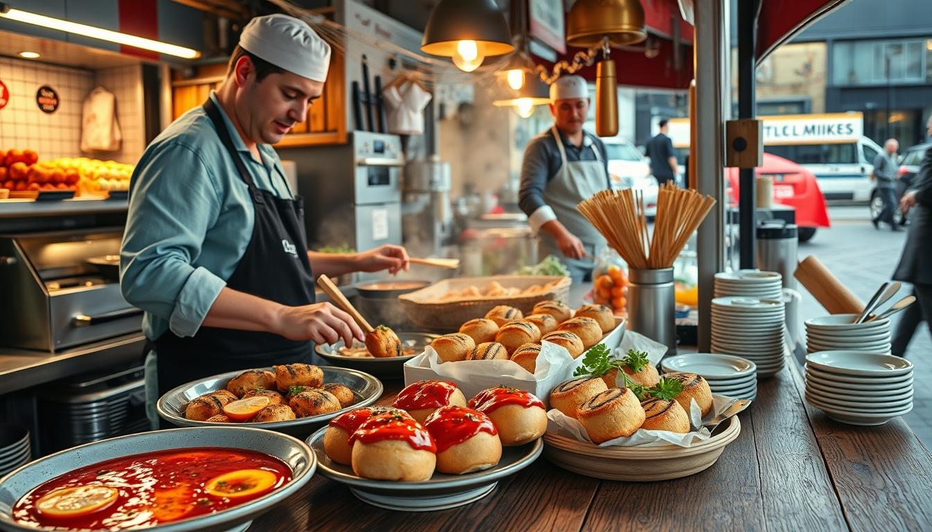 Comforting family dinner served at home